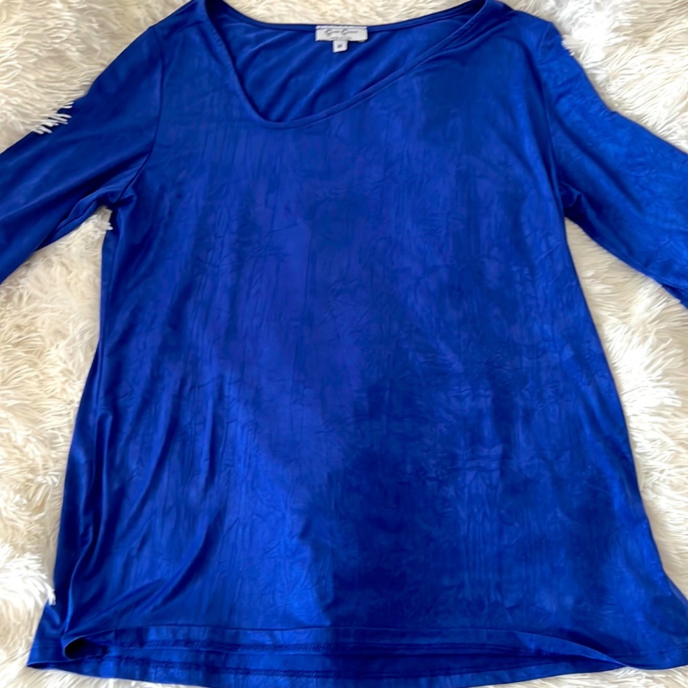 Cover charge medium blue dress shirt